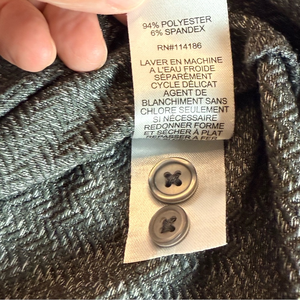 Thomas Sterling Herringbone Button-Down Shirt Men… - image 6